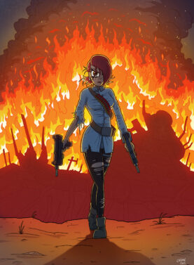 plakat-a3-justine-går-fra-ild